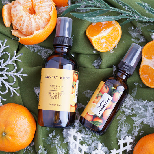 Winter Clementine Dry Body Oil - Lightweight Moisturizer