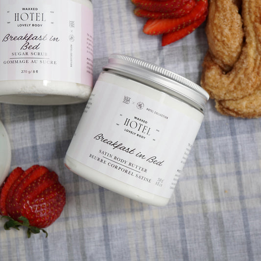 Breakfast in Bed Satin Body Butter - Warm French Toast, Buttered Caramel - NEW Hotel Collection