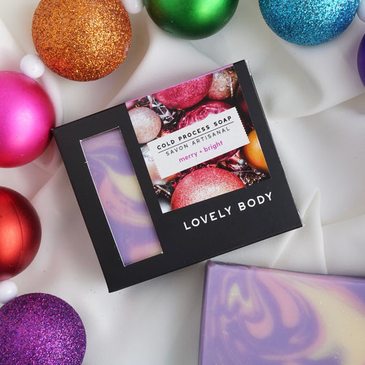 Merry + Bright Cold Process Soap - NEW Scent
