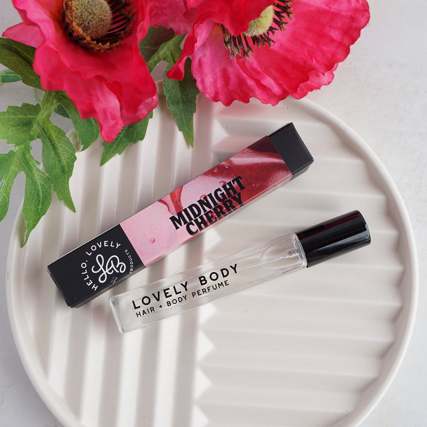 Midnight Cherry Hair and Body Perfume - Black Cherry, Almond, Vetiver, Sandalwood