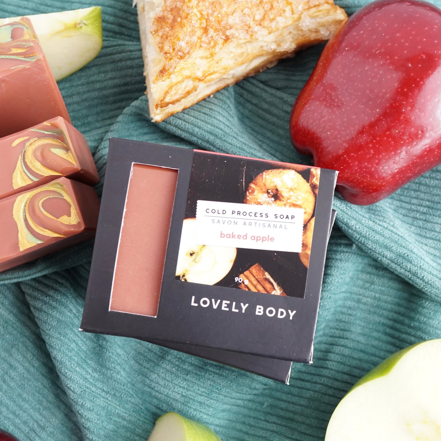 Baked Apple Cold Process Soap - NEW Fall Scent