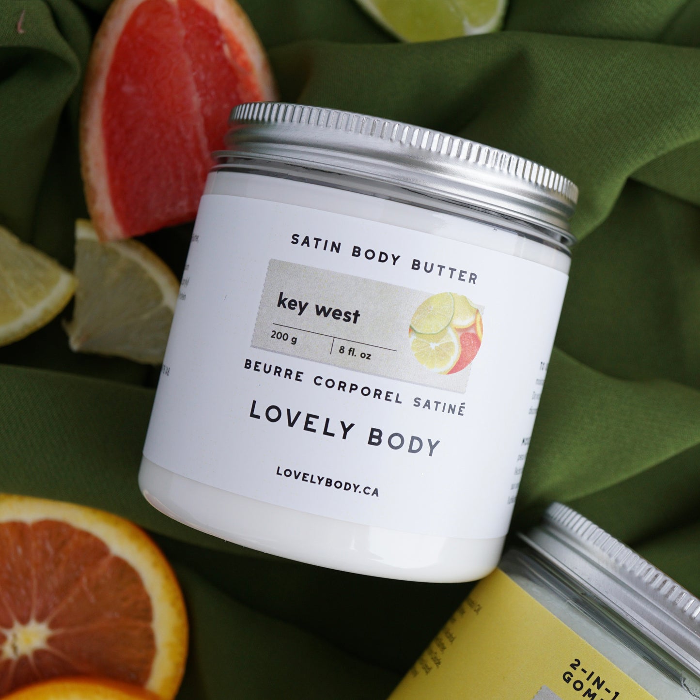 Key West Satin Body Butter - NEW Lemon and Lime Zest, Crushed Pineapple, Tonka