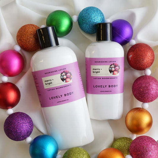 Merry + Bright Nourishing Lotion - Passionfruit and Amber