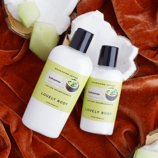 Bahamas Nourishing Lotion - NEW Coconut Cream, Ripe Honeydew, Peony