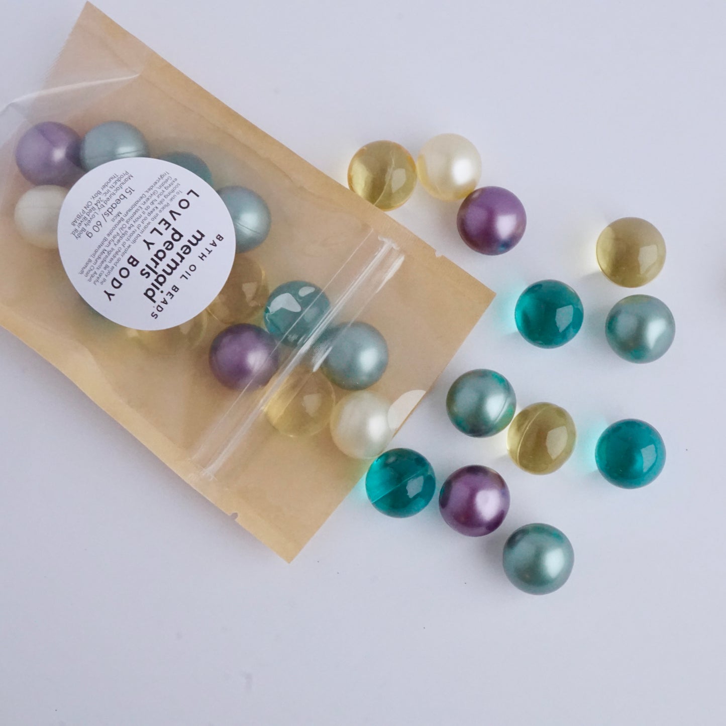 Mermaid Pearls Bath Oil Beads - Assorted Shapes
