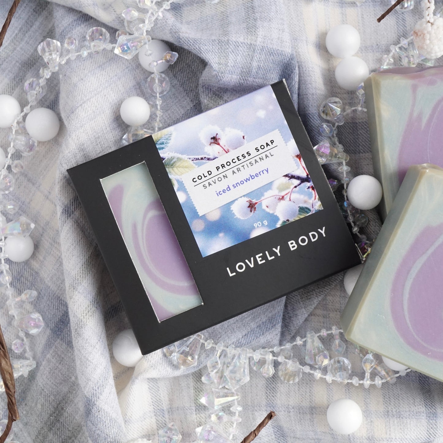 Iced Snowberry Cold Process Soap - NEW Scent