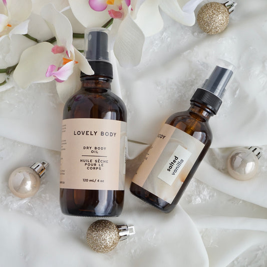 Salted Vanilla Dry Body Oil - Lightweight Spray Moisturizer