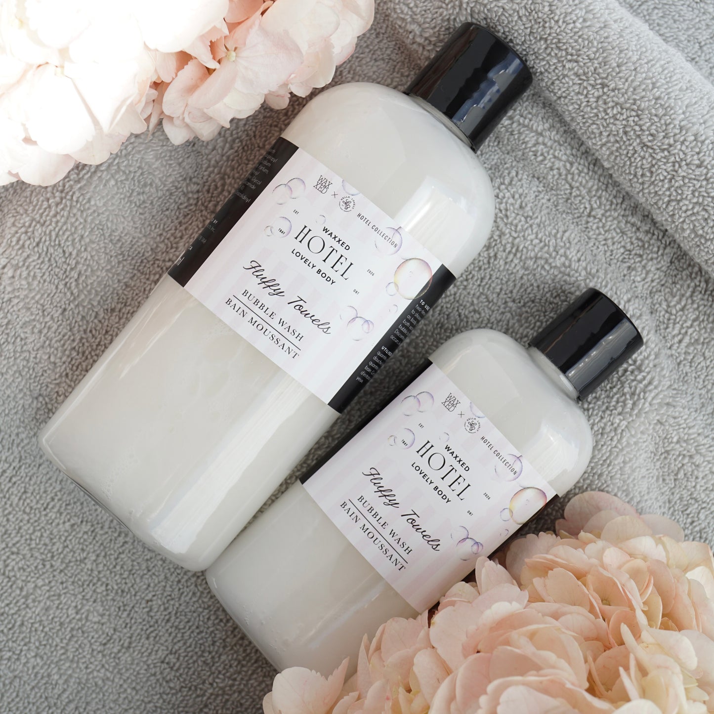 Fluffy Towels Bubble Wash - 2-in-1 Body Wash and Bubble Bath - NEW Hotel Collection