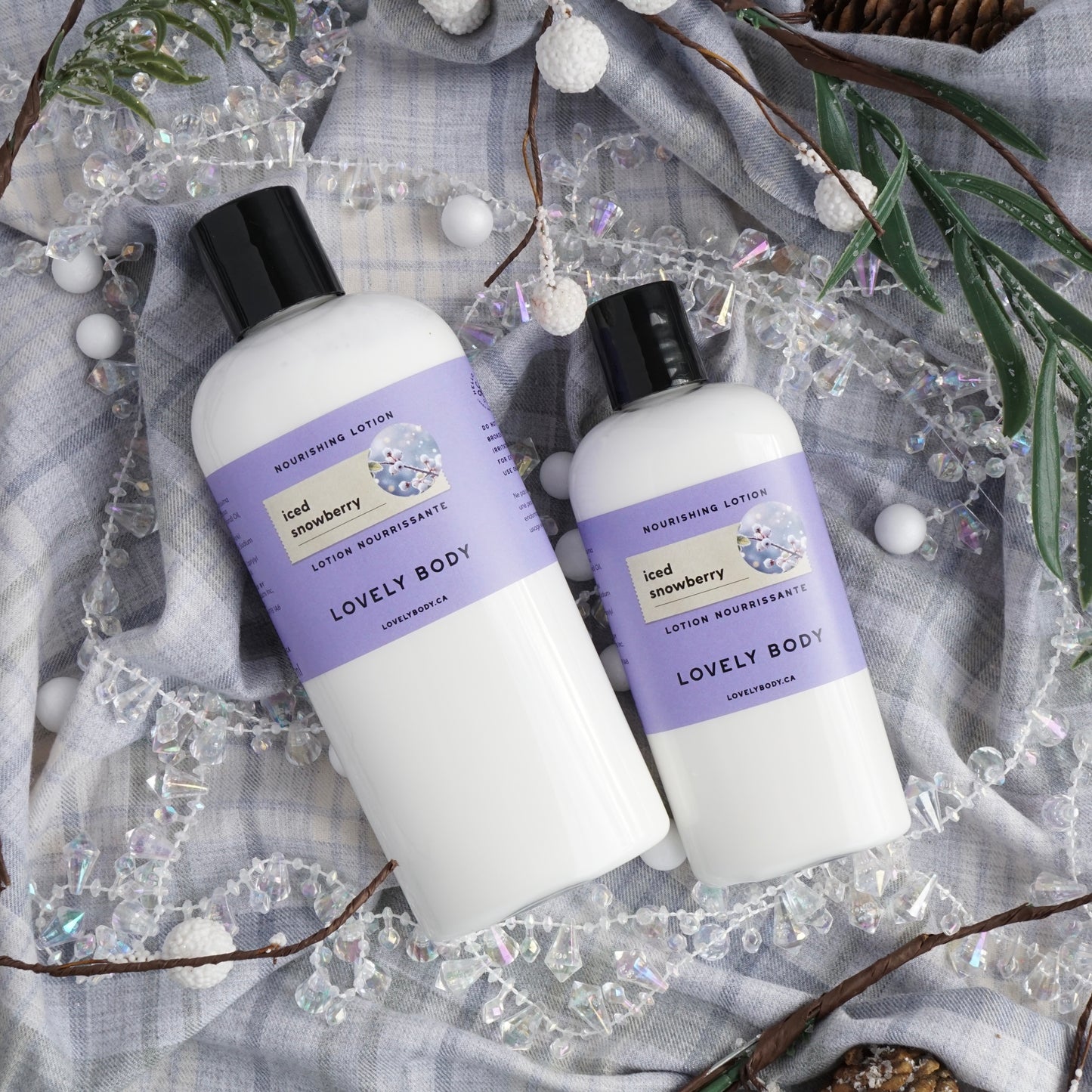 Iced Snowberry Nourishing Lotion - Frosted Currant, Champagne Bubbles, Vanilla Musk