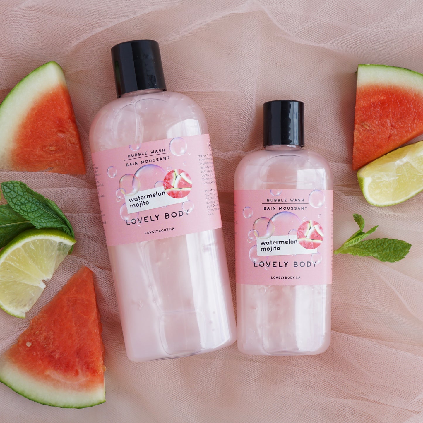 Watermelon Mojito Bubble Wash - 2-in-1 Body Wash and Bubble Bath