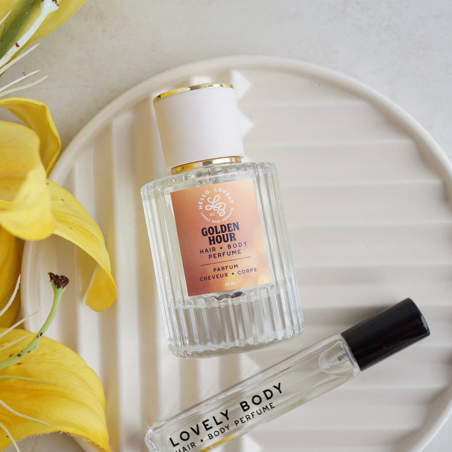 Golden Hour Hair and Body Perfume - Coconut, Bergamot, Amber