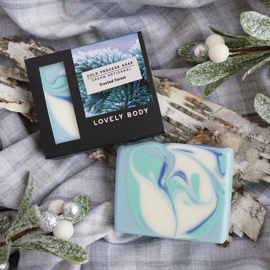 Frosted Forest Cold Process Soap - NEW Holiday Scent