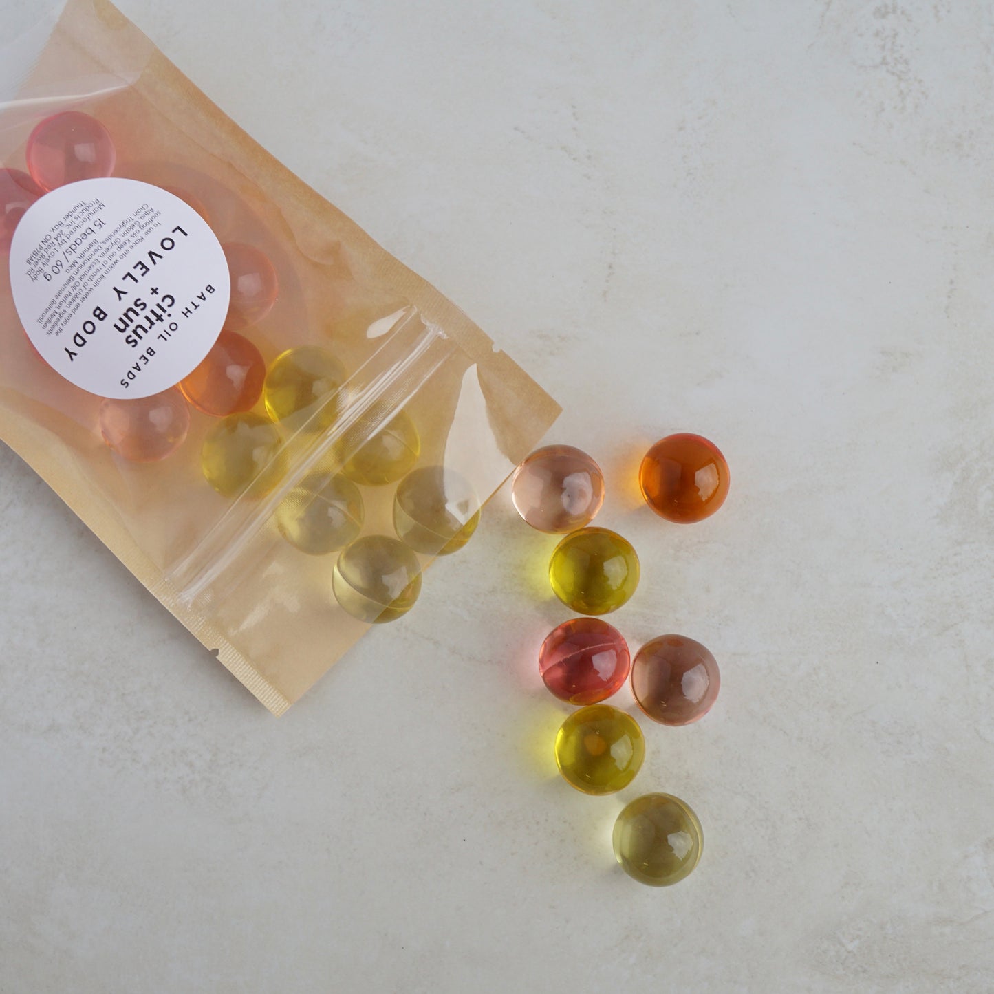 Citrus & Sun Oil Beads - Ombre Colour, Assorted Fruit Scents