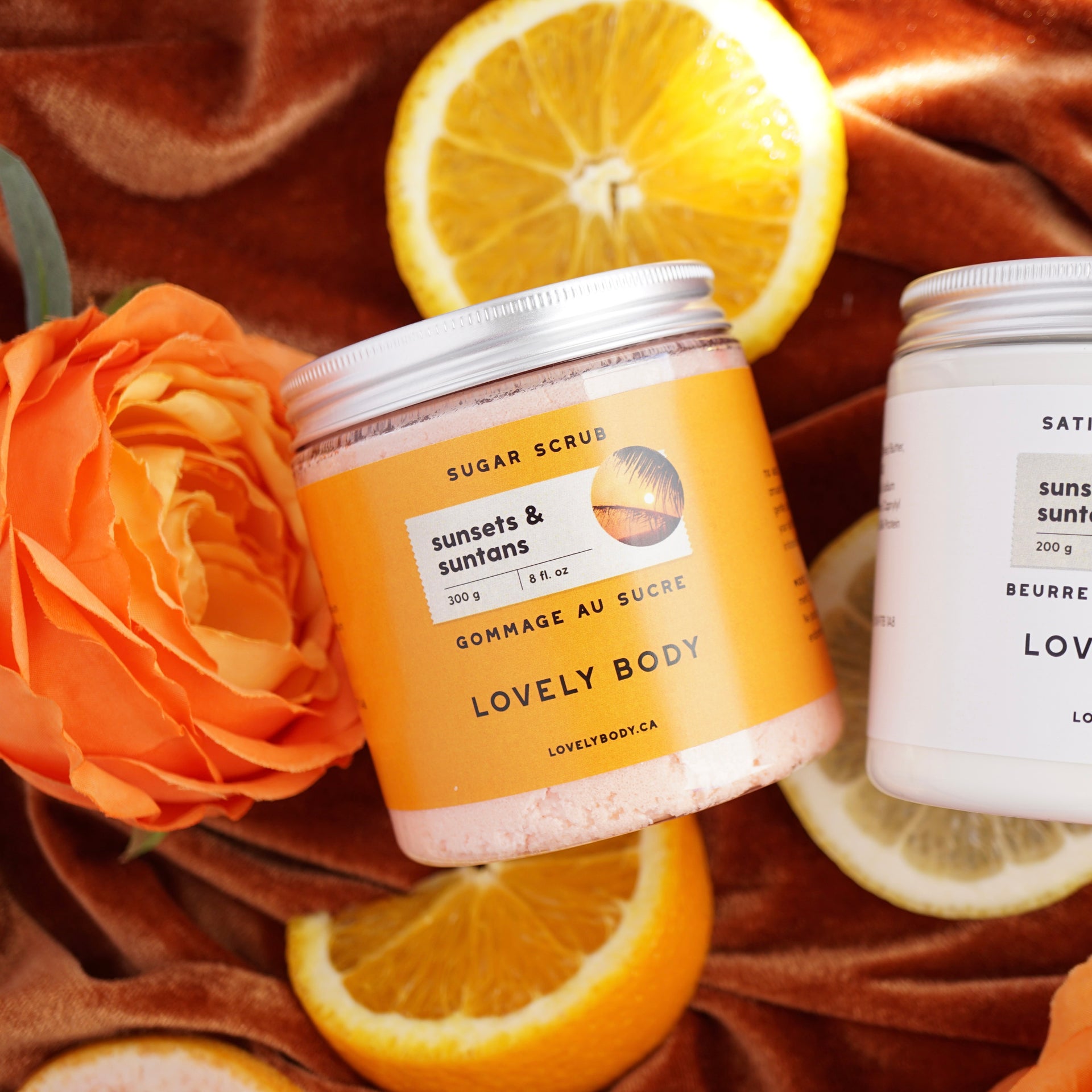 Sunsets & Suntans Sugar Scrub – Lovely Body Products