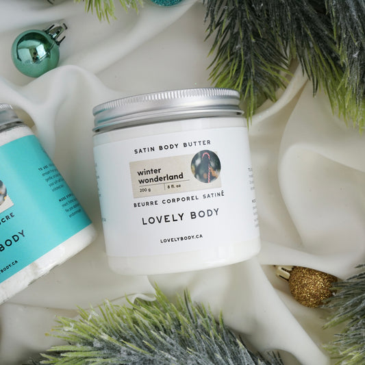 Winter Wonderland Satin Body Butter - Frosted Birch and Peppermint