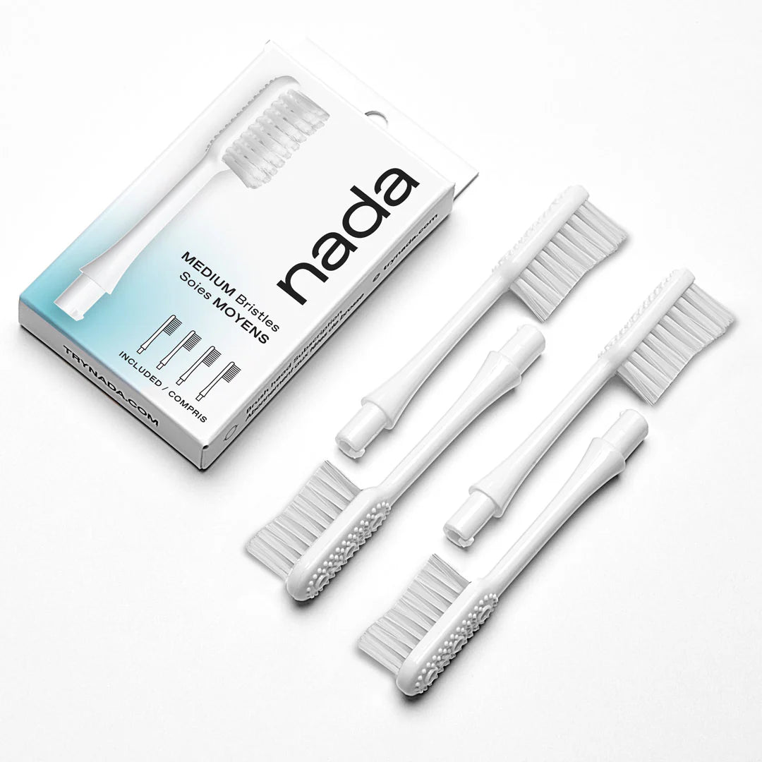 Eco Friendly Toothbrushes by Nada - Includes 2 Replacement Heads