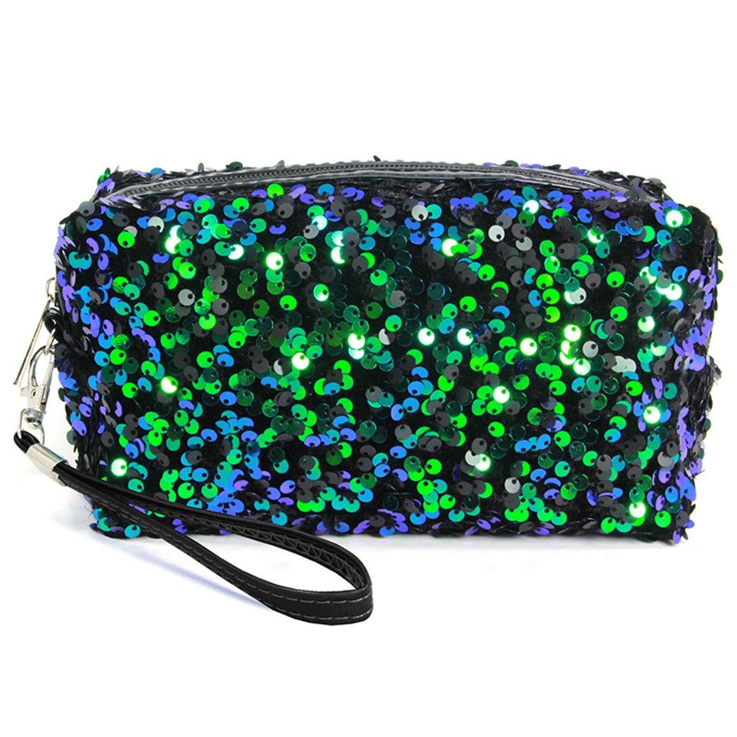 Sequin Cosmetic Pouch Bag