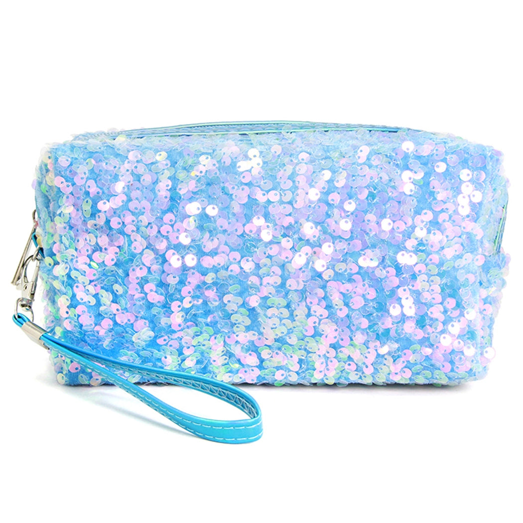 Sequin Cosmetic Pouch Bag