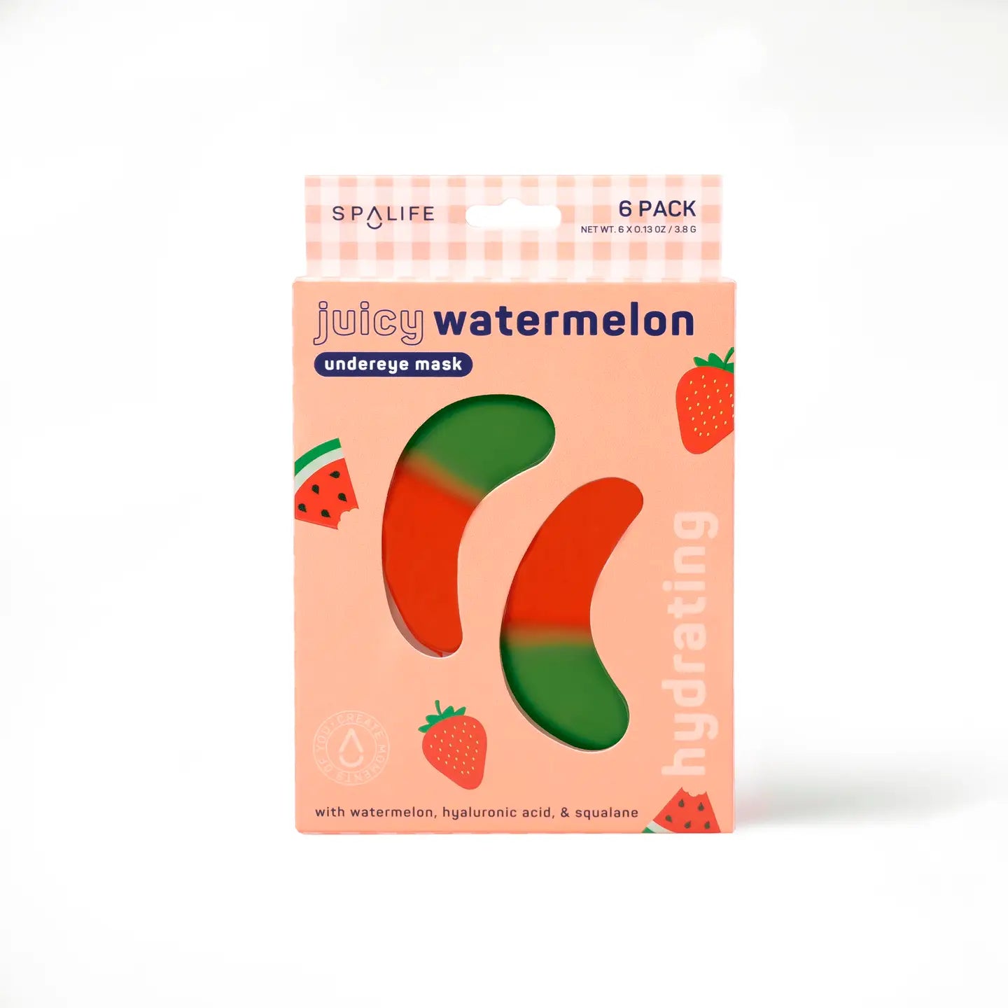 Juicy Watermelon Hydrating Under Eye Masks - 6 Pairs
