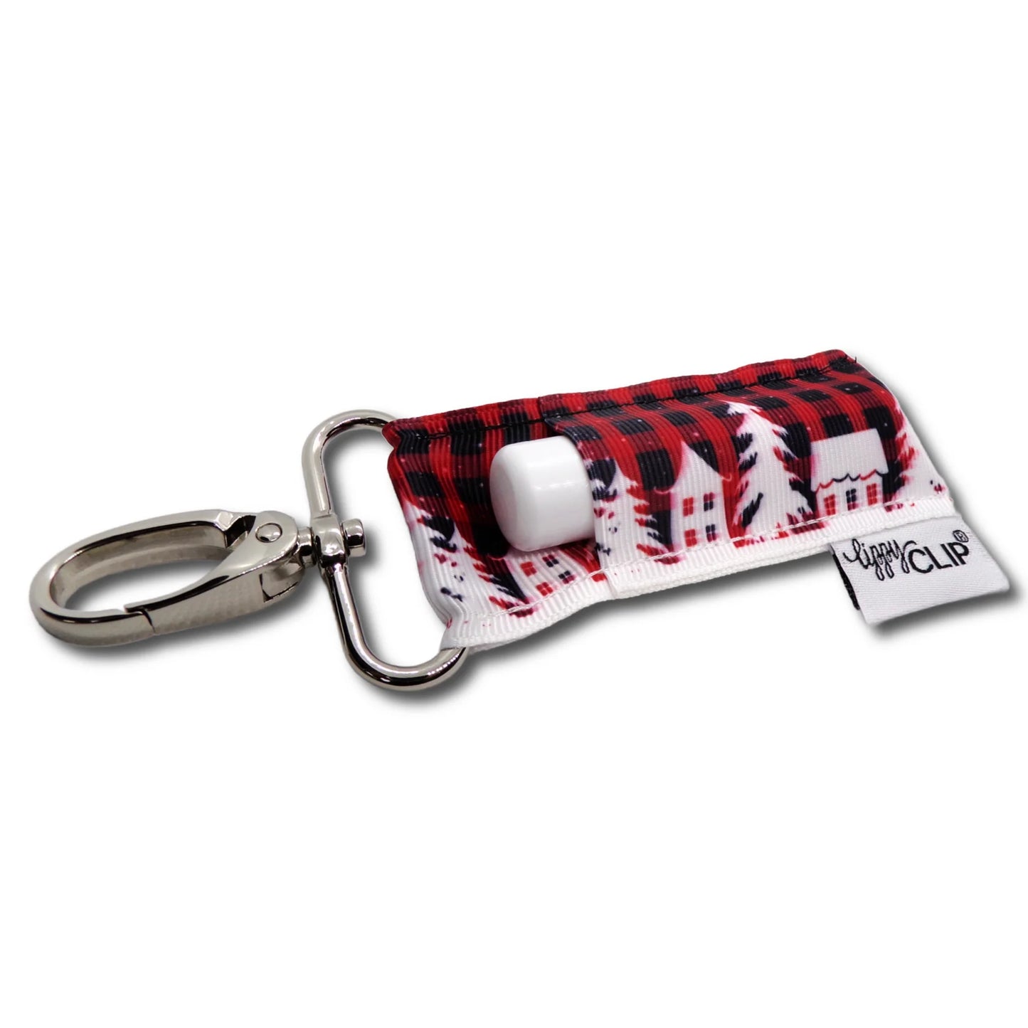 Holiday Lippy Clips - Assorted Pattern Keychain Lip Balm Holders