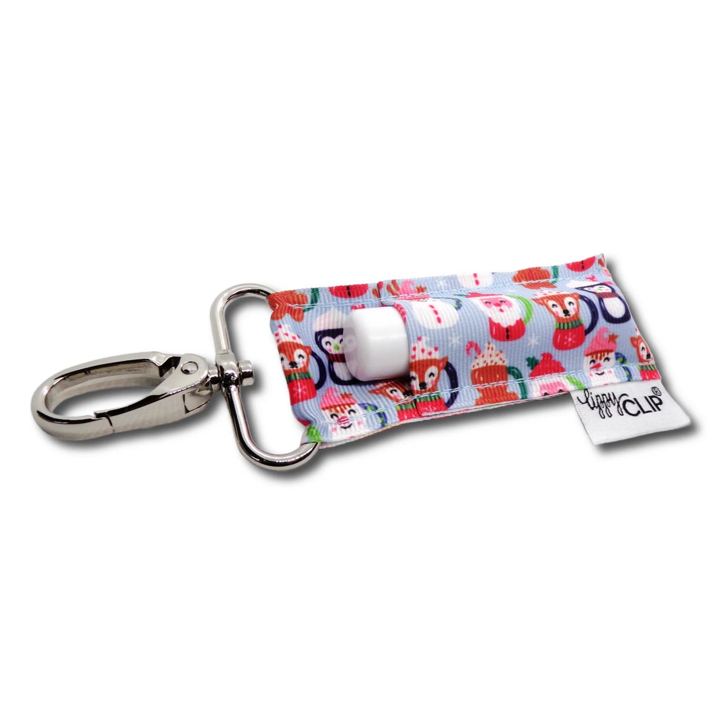 Holiday Lippy Clips - Assorted Pattern Keychain Lip Balm Holders