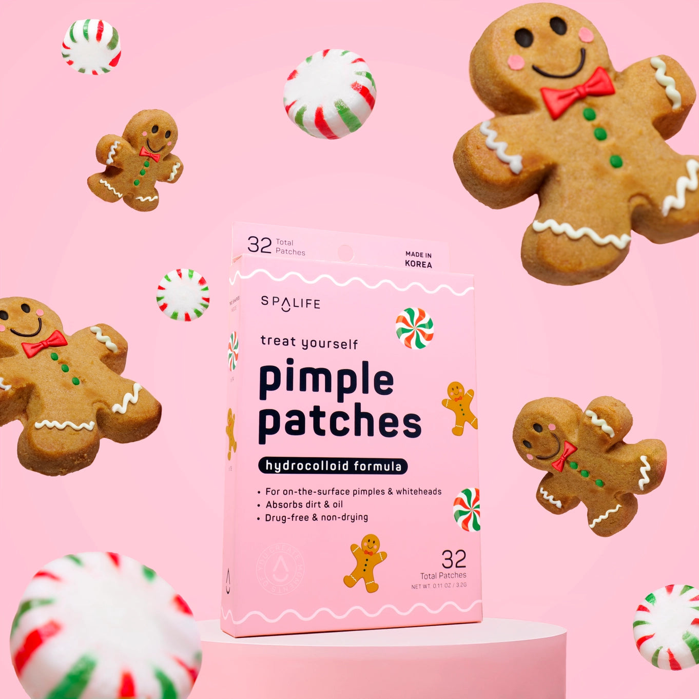 Holiday Gingerbread & Candies Pimple Patches