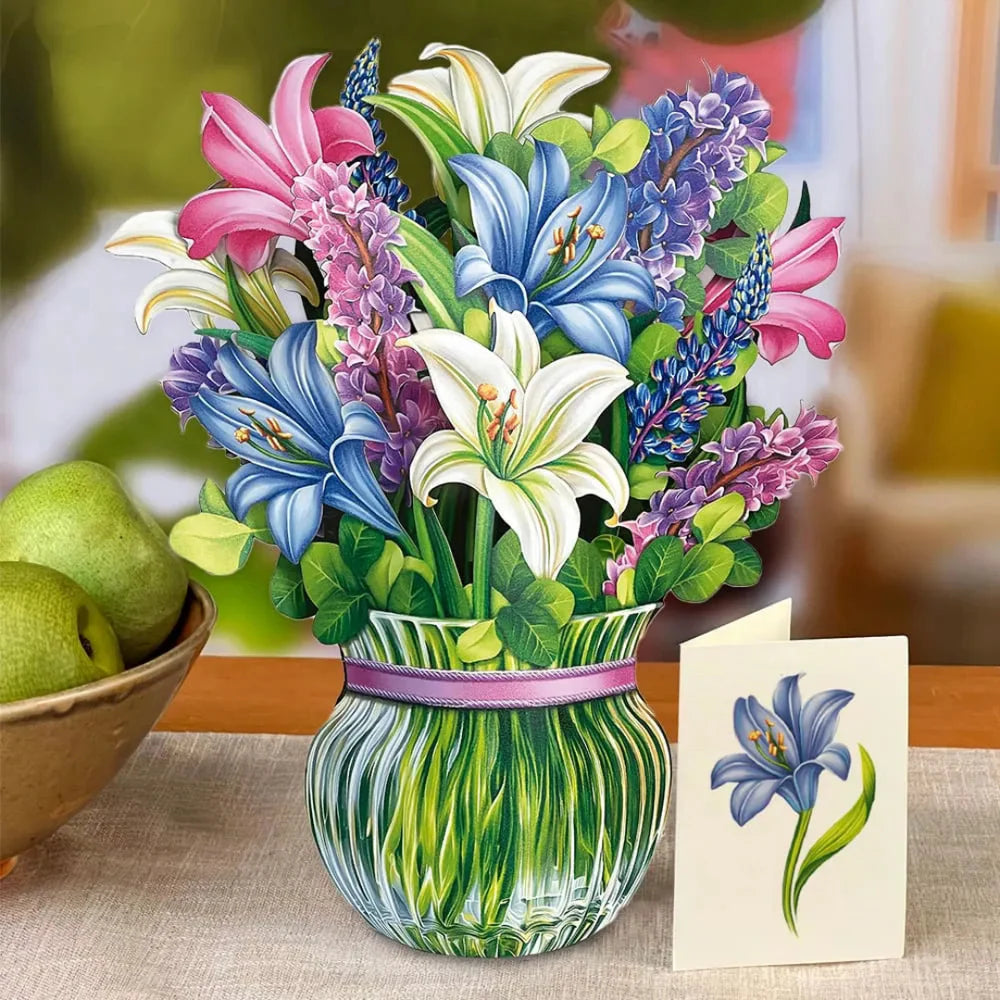Pop-up Flower Bouquets and Greeting Cards
