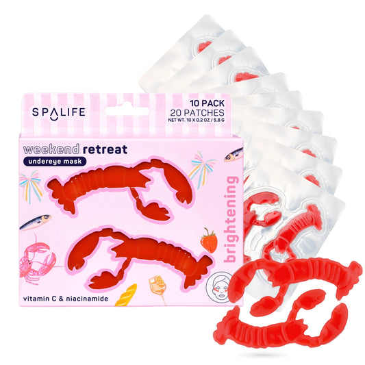 Weekend Retreat Brightening Under Eye Masks - 10 Pairs (Lobster Shaped)