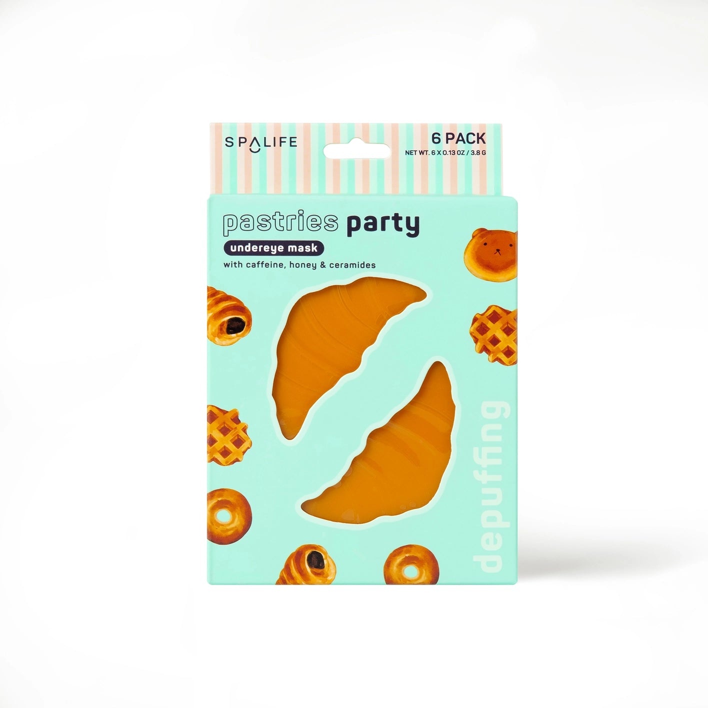 Pastries Party Depuffing Under Eye Masks - 8 Pairs