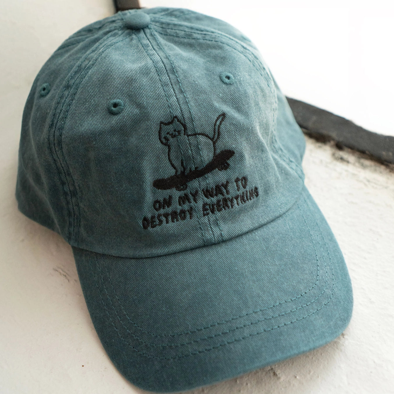 Cotton Embroidered Ball Cap Hats - 100% Cotton with Adjustable Strap and Metal Clasp