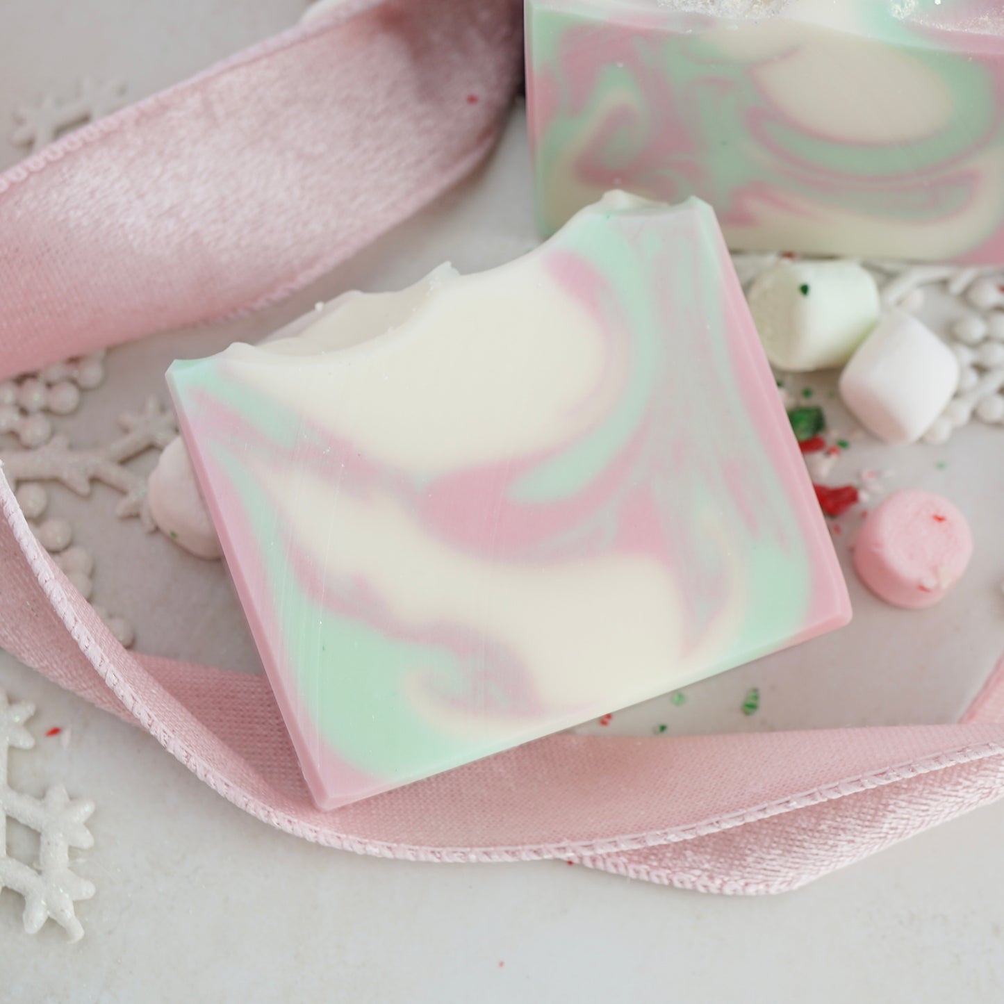 Peppermint Marshmallow Cold Process Soap