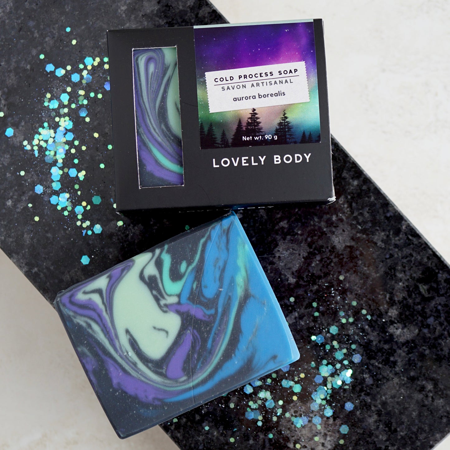 Aurora Borealis Cold Process Soap