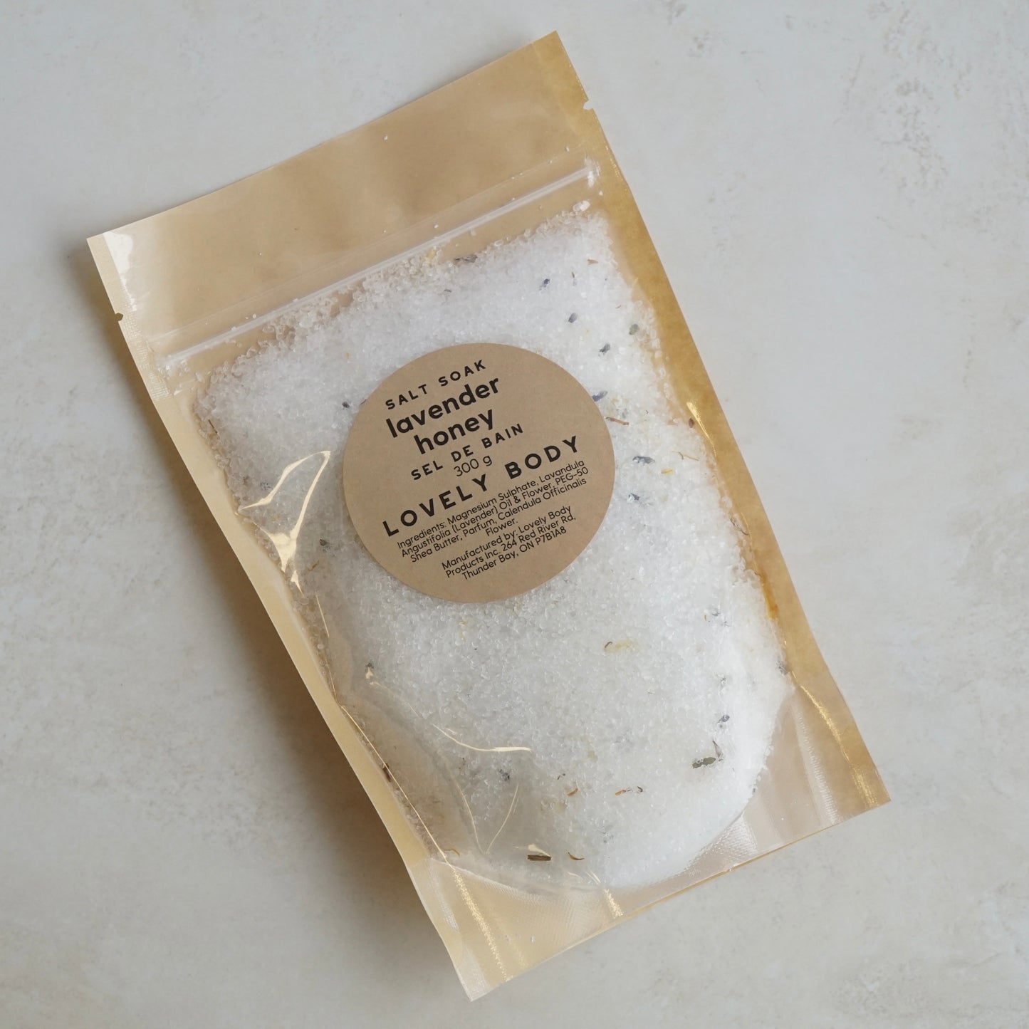 Lavender Honey Salt Soak - With Lavender & Calendula