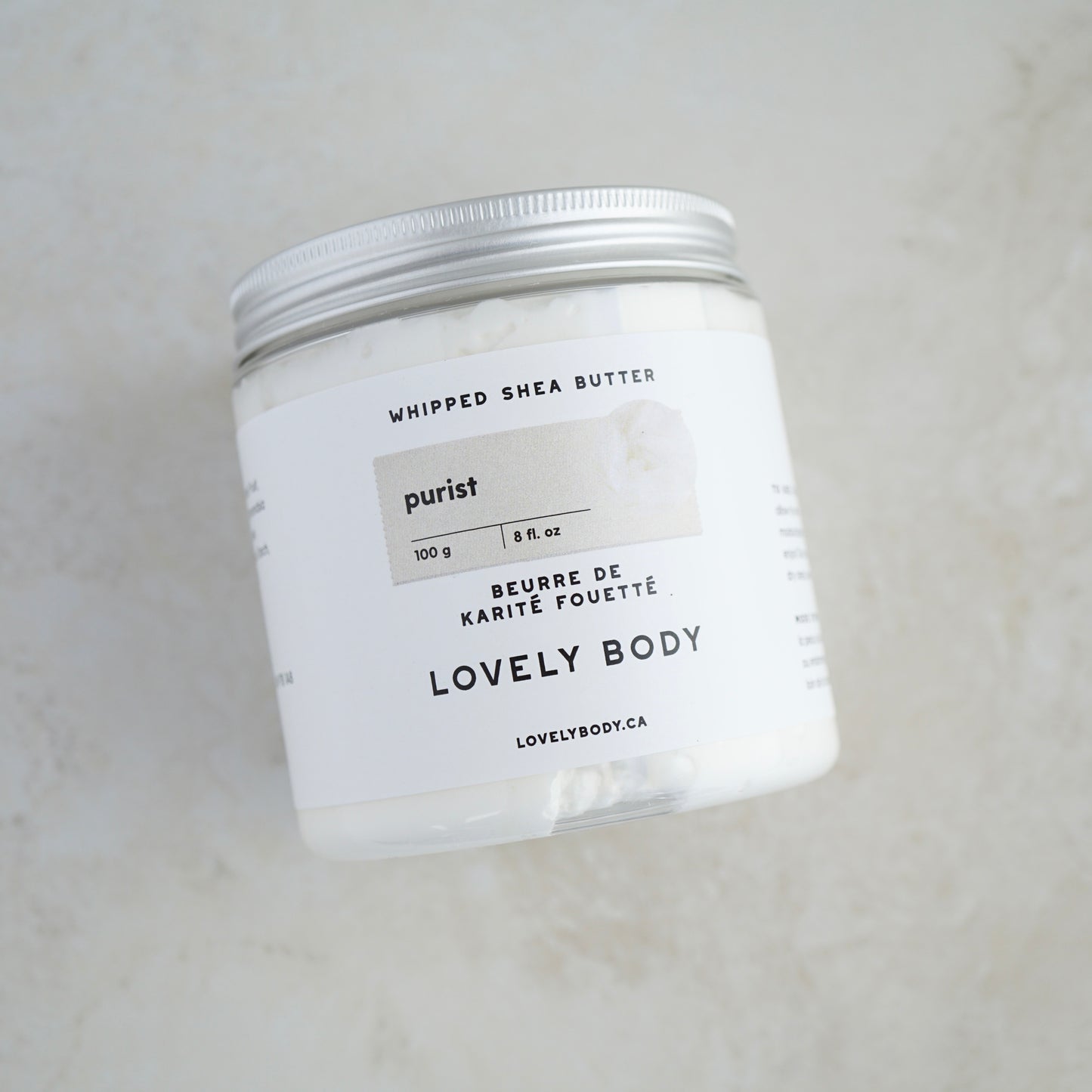 Purist Unscented Whipped Shea Butter - Previously Plain Jane, Nourishing Reformulation!
