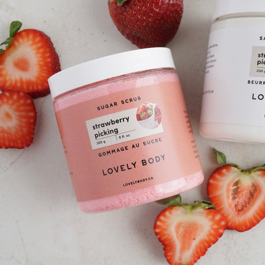 Strawberry Picking Sugar Scrub