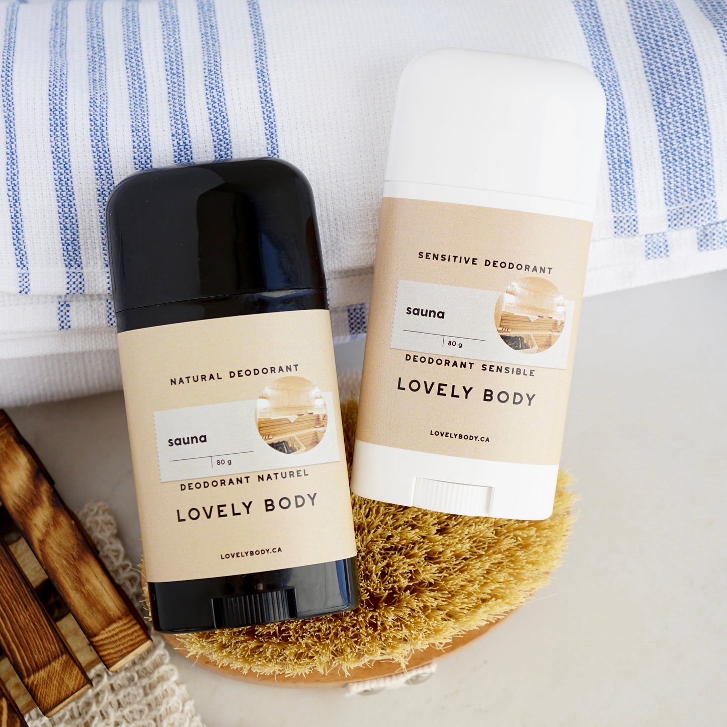 Sauna Deodorant Stick - NEW Improved Formula! Harder, Smoother, Stronger, Longer-Lasting!