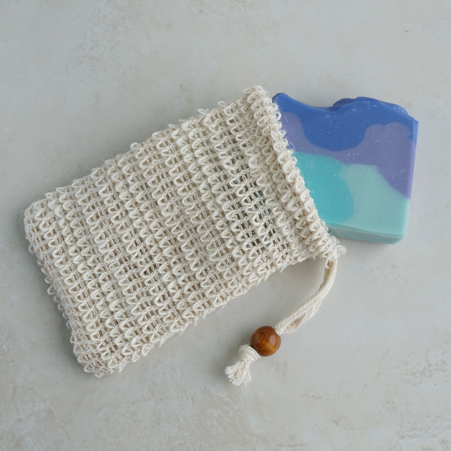 Natural Exfoliating Sisal (Agave) Soap Saver Bag