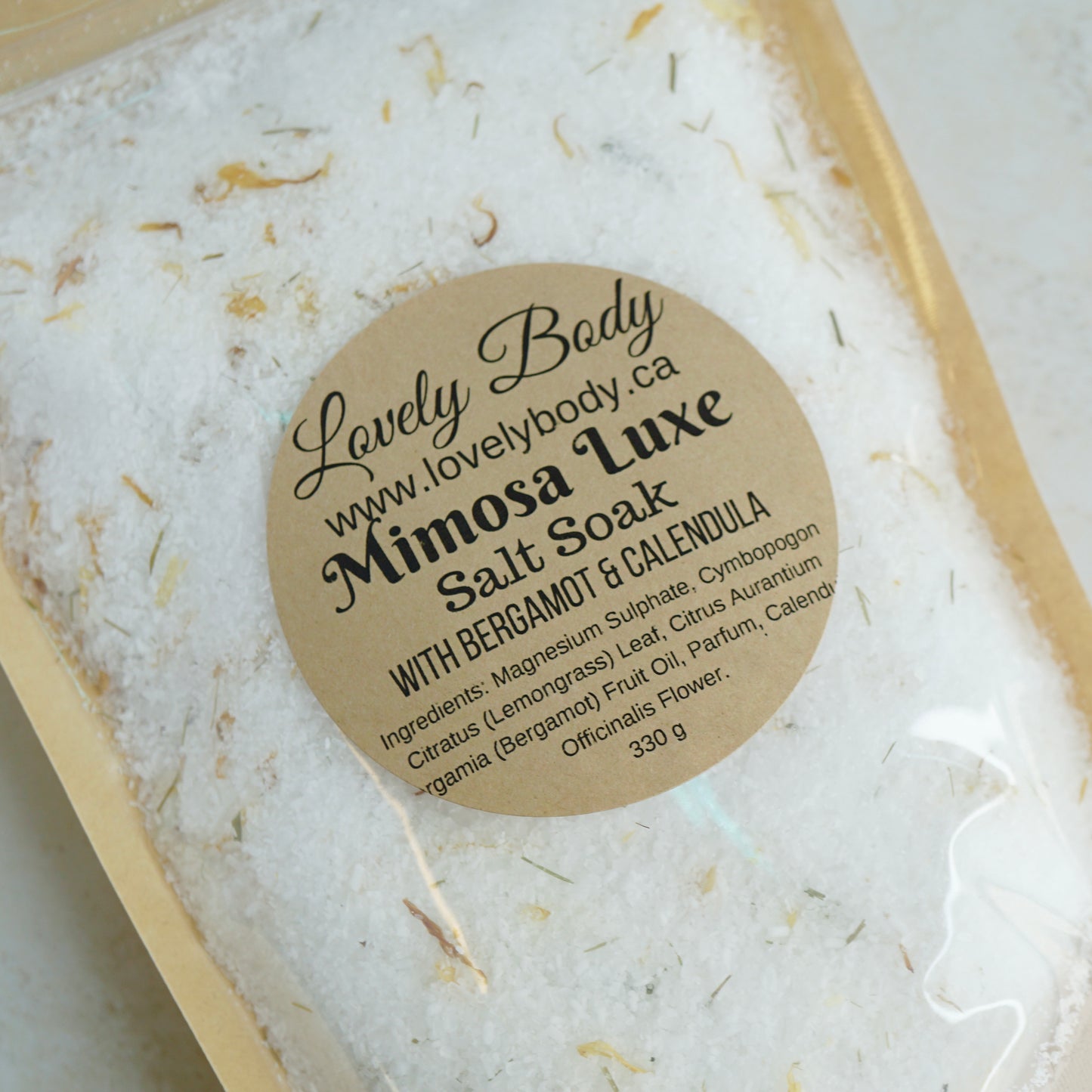Mimosa Luxe Salt Soak - With Bergamot & Calendula