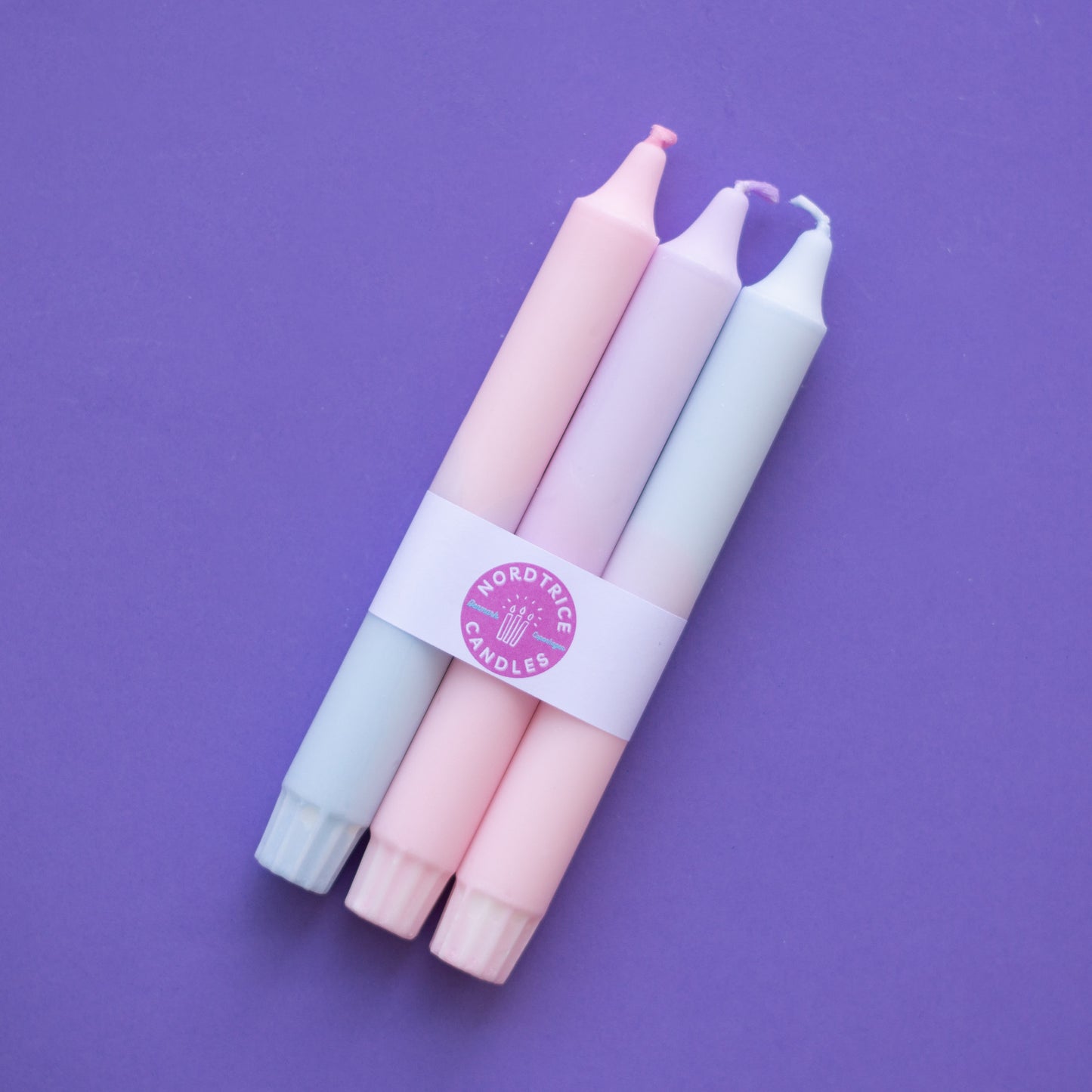 Party Candle Tapers - Pure Vegetable Wax, Hand-Dipped in Denmark